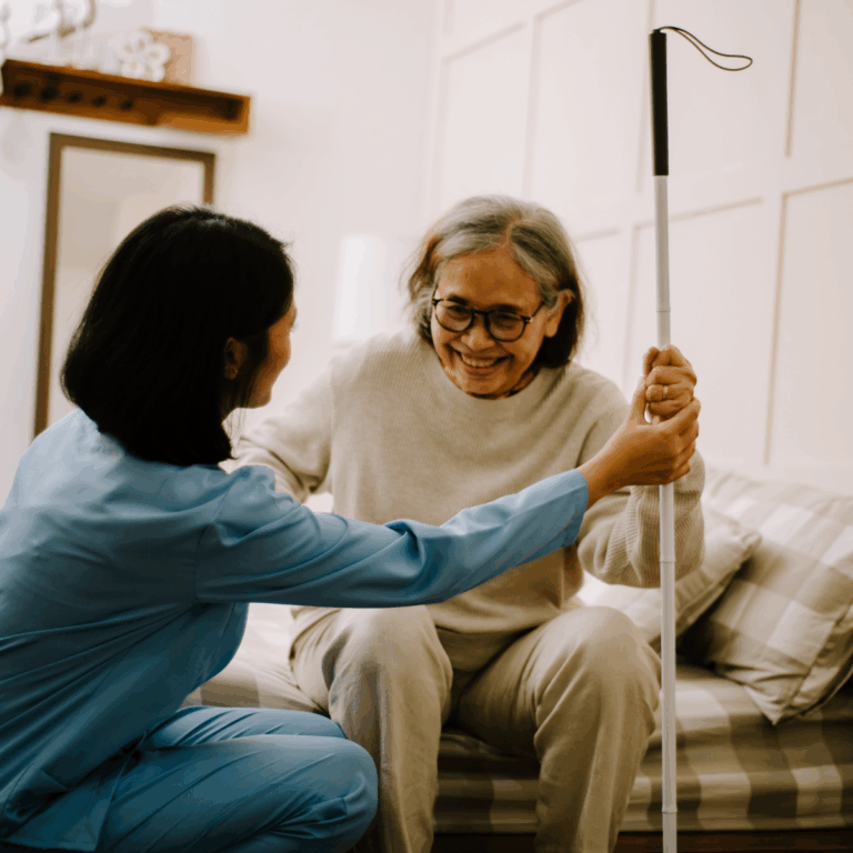 Nurse Helping Resident